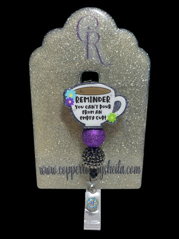 Reminder you can’t pour from an empty cup