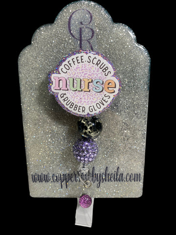 NURSE COFFEE, SCRUBS & RUBBER GLOVES