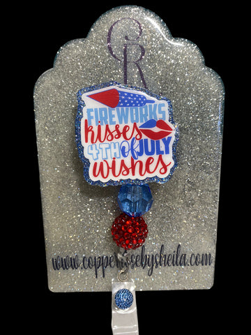 FIREWORK KISSES 4th of JULY WISHES